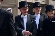 Anders Björklund in the Lund University doctorate ceremony procession. Photo. 