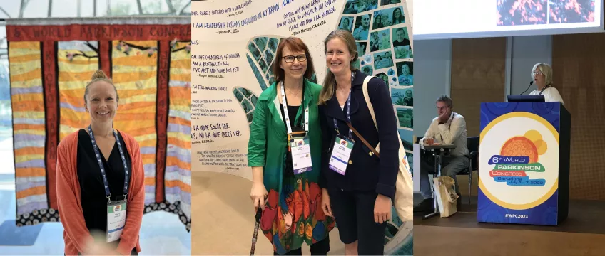 MultiPark researchers at the World Parkinson Congress. Photo Collage. 