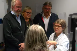 Study visit in FACS room. Photo. 