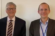 Oskar Hansson och Bill Gates. Foto. 